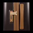 Kép Plastový kufr SUITSUIT® Fab Seventies Classic Espresso Black L - černá - 91 L
