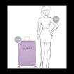 Kép Plastový kufr SUITSUIT® Fabulous Fifties Royal Lavender L - fialová - 91 L