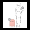 Kép Kabinový kufr SUITSUIT® Fabulous Fifties Papaya Peach S - oranžová - 32 L