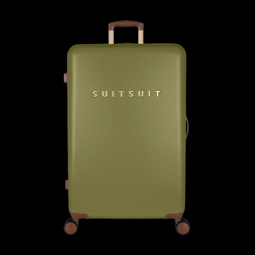 Kép Plastový kufr SUITSUIT® Fab Seventies Martini Olive L - zelená - 91 L