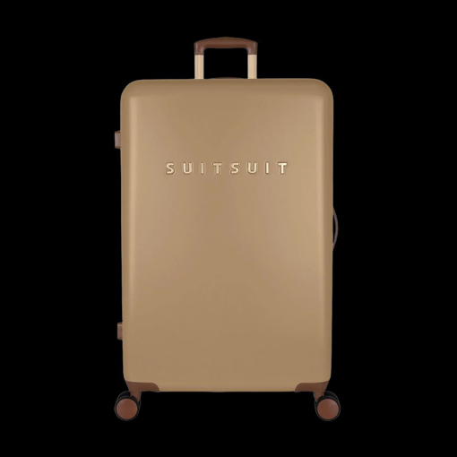Kép Plastový kufr SUITSUIT® Fab Seventies Cuban Sand L - hnědá - 91 L
