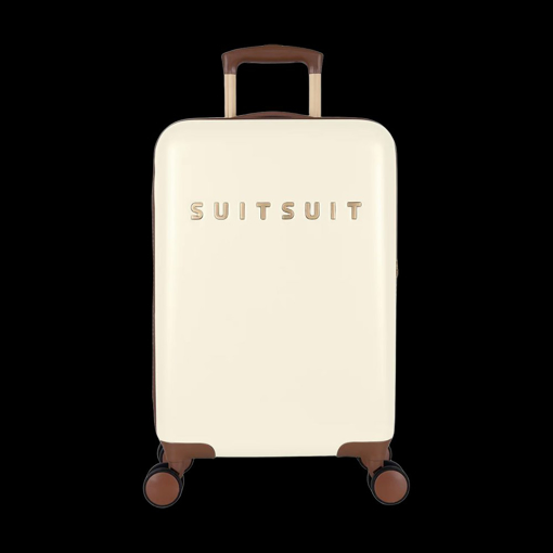 Kép Kabinový kufr SUITSUIT® Fab Seventies Antique White S - bílá - 32 L