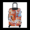 Kép Plastový kufr TUCCI Turkish Marble M - barevný potisk - 57 L
