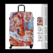 Kép Plastový kufr TUCCI Turkish Marble L - barevný potisk - 88 L