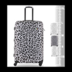 Kép Plastový kufr TUCCI Winter Leopard M - barevný potisk - 57 L