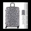 Kép Plastový kufr TUCCI Winter Leopard L - barevný potisk - 88 L