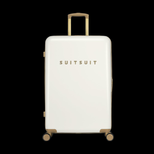 Kép Plastový kufr SUITSUIT® Fusion White Swan L - 91 L