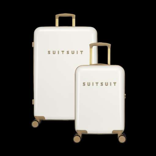 Kép Sada cestovních kufrů SUITSUIT® Fusion White Swan - bílá