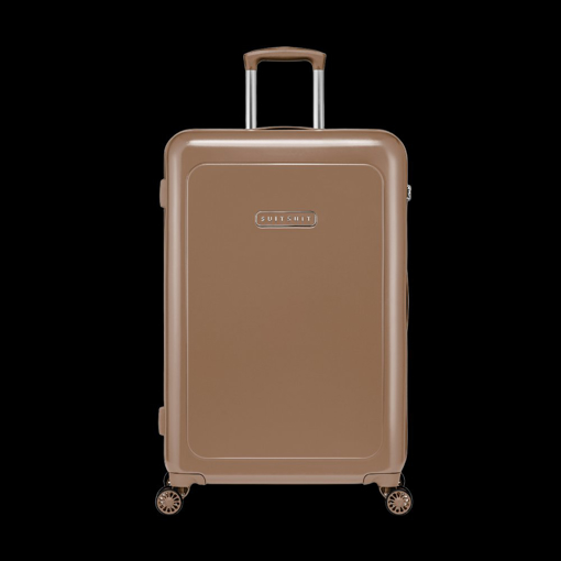 Kép Plastový kufr SUITSUIT® Blossom Mocha Mousse L - hnědá - 81 L