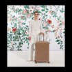 Kép Plastový kufr SUITSUIT® Blossom Mocha Mousse L - hnědá - 81 L