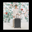 Kép Plastový kufr SUITSUIT® Blossom December Sky L - šedá - 81 L