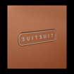 Kép Plastový kufr SUITSUIT® Blossom Maroon Oak L - hnědá - 81 L