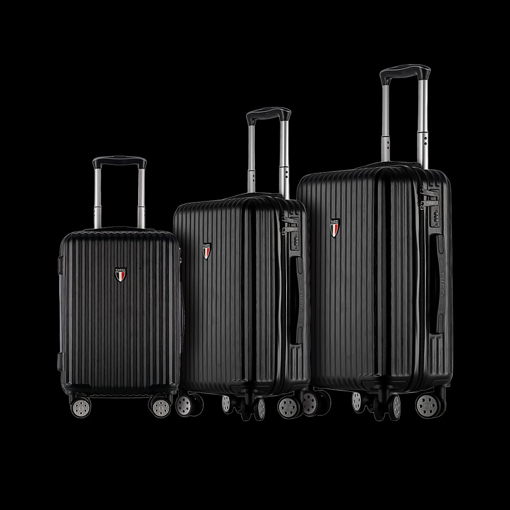 Kép Sada cestovních kufrů TUCCI T-0274/3_black - černá