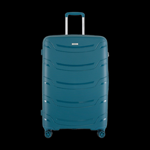 Kép Plastový kufr HIGHBURY Carbon L - zelená - 92 L