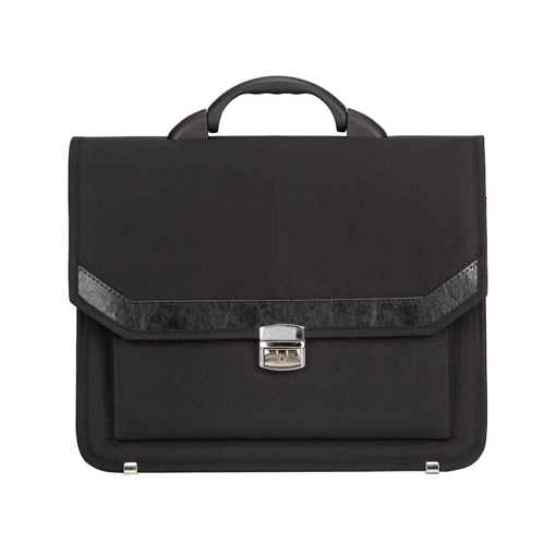 Kép Aktatáska REAbags 7253-T - fekete/nikkel - 15 L