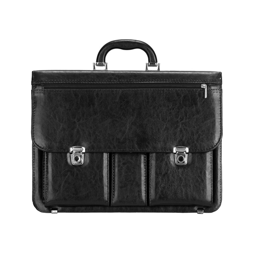 Kép Aktovka REAbags 8001/2-TR - černá / nikl - 19 L