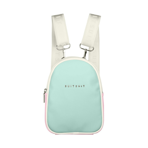 Kép Hátizsák SUITSUIT BF-33020 mini Mesés ötvenes évek menta és rózsaszín - 3 L