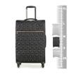 Kép Textilní kufr ROCK Jewel M - černá - 61 L