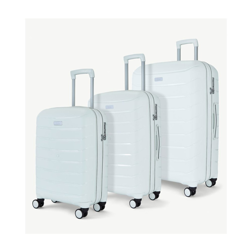 Kép Utazótáska szett ROCK TR-0241/3 PP - fehér - 86 L / 59 L / 36 L + 15% EXPANDER