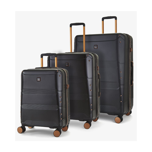 Kép Utazótáska szett ROCK TR-0238/3 ABS/PC - fekete - 102 L / 60 L + 20% EXPANDER / 34 L