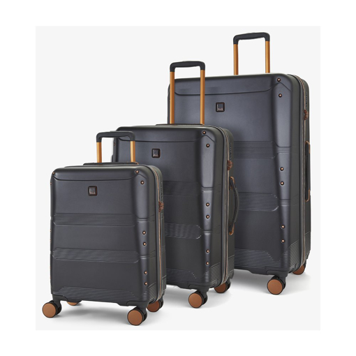 Kép Utazótáska szett ROCK TR-0238/3 ABS/PC - szén - 102 L / 60 L + 20% EXPANDER / 34 L