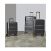 Kép Utazótáska szett ROCK TR-0238/3 ABS/PC - szén - 102 L / 60 L + 20% EXPANDER / 34 L