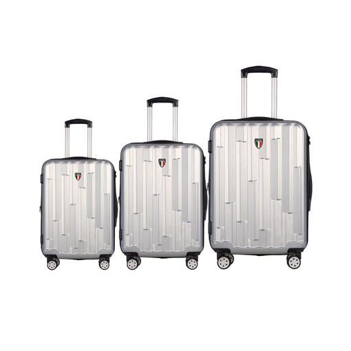 Kép TUCCI Riflettore T-0272/3 ABS utazótáska készlet - ezüst - 91 L / 58 L + 35% EXPANDER / 31 L