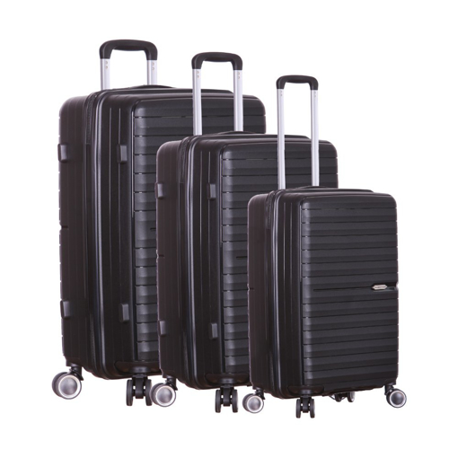 Kép OUTDOOR GEAR Nebula TR-406/3 PP utazótáska készlet - fekete - 87 L / 53 L / 32 L