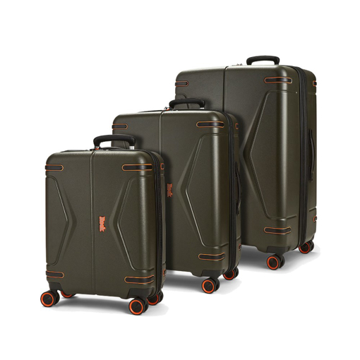 Kép ROCK TR-0251/3 ABS utazótáska szett - khaki - 107 L / 72 L / 33 L + 20% EXPANDER