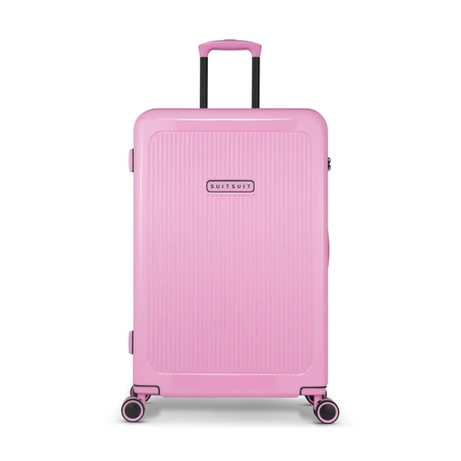 Kép Plastový kufr SUITSUIT® Expression Fondant Pink L - růžová - 89 L