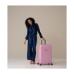 Kép Plastový kufr SUITSUIT® Expression Fondant Pink L - růžová - 89 L