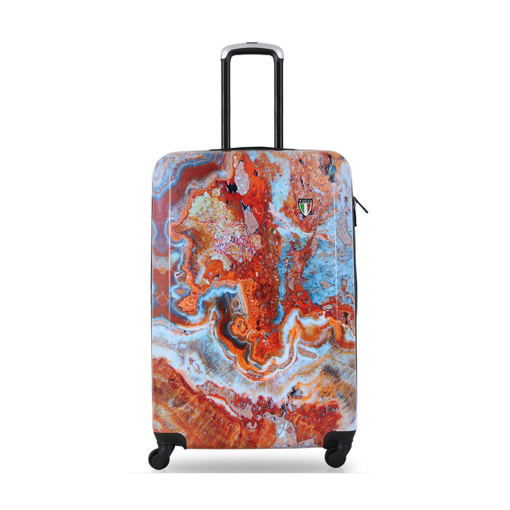 Kép Plastový kufr TUCCI Turkish Marble S - barevný potisk - 33 L