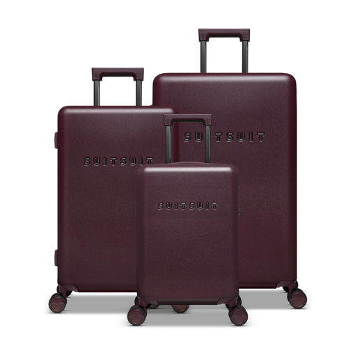 Kép Sada cestovních kufrů SUITSUIT® Mystique Cherry Lacquer - tmavě vínová - 91 / 57 / 31 L