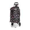 Kép HOPPA ST-57375 Flamingo bevásárlótáska kerekeken - fekete 57 L