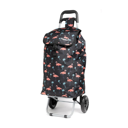 Kép HOPPA ST-57375 Flamingo bevásárlótáska kerekeken - fekete 57 L