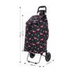 Kép HOPPA ST-57375 Flamingo bevásárlótáska kerekeken - fekete 57 L