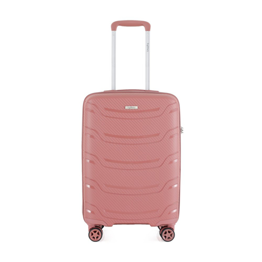 Kép Kabinos poggyász HIGHBURY Carbon HBY-0178/3-S PP - rózsaszín 34 L