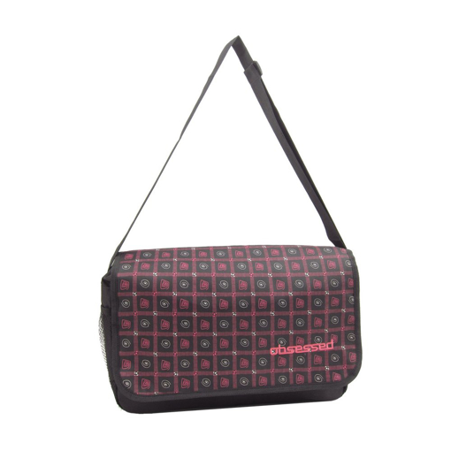 Kép Válltáska OBSESSED 7311s Spiral - fekete / rózsaszín 14.5 L