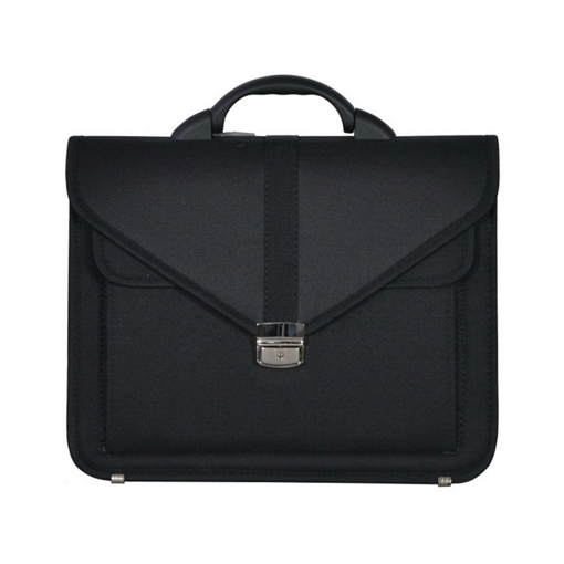 Kép Aktatáska REAbags 7173B-T - fekete / nikkel 15 L