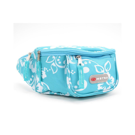 Kép METRO 7393 Virágos vesetáska - türkizkék