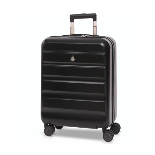 Kép AEROLITE T-635 S kabinos bőrönd - fekete 38,8 L