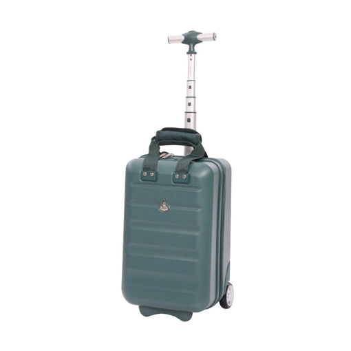 Kép AEROLITE T-615 XS kabinos bőrönd - zöld 18 L