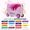 Kép Dětský kufr AEROLITE MiniMax Ride-On Unicorn - Růžová - 29 L