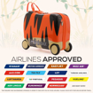 Kép Dětský kufr AEROLITE MiniMax Ride-On Tiger - Oranžová - 29 L