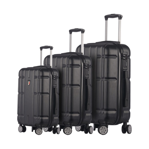 Kép Sada cestovních kufrů TUCCI Massa - černá - 124 L