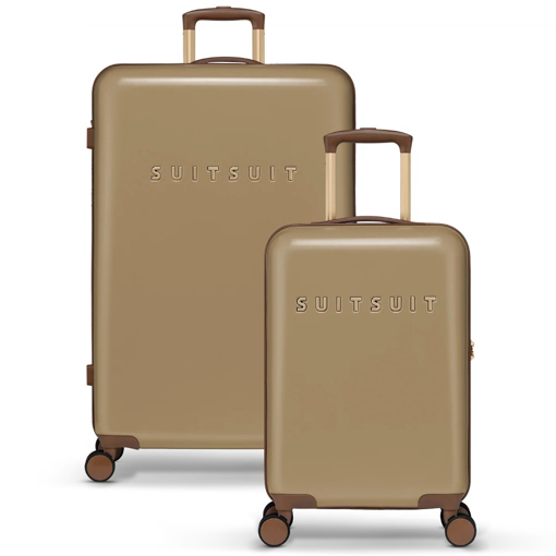 Kép Sada cestovních kufrů SUITSUIT® Fab Seventies Cuban Sand 2 ks - hnědá - 91 / 32 L