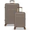 Kép Sada cestovních kufrů SUITSUIT® Fab Seventies Taupe 2 ks - hnědá - 91 / 32 L
