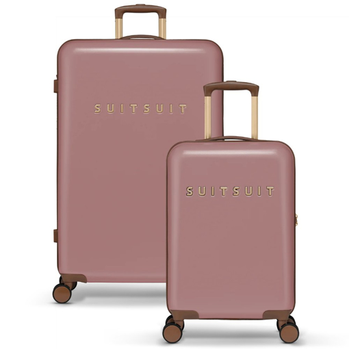 Kép Sada cestovních kufrů SUITSUIT® Fab Seventies Old Rose 2 ks - růžová - 91 / 32 L