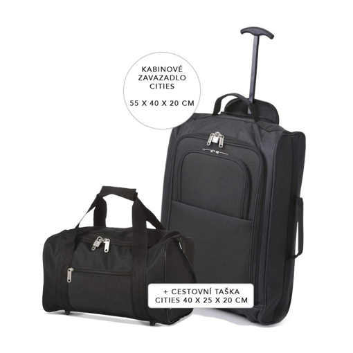 Kép Cestovní set CITIES - Černá - 36 / 20 L