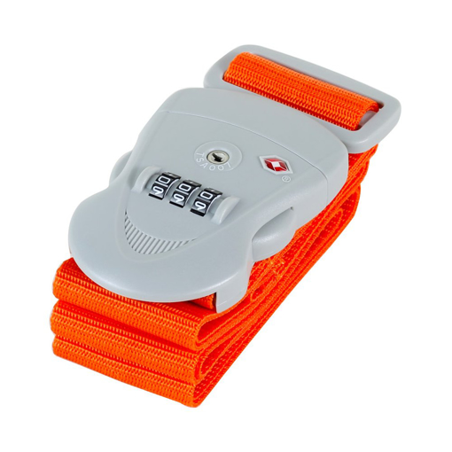 Kép Bezpečnostní popruh na kufr s TSA kódovým zámkem ROCK - Oranžová